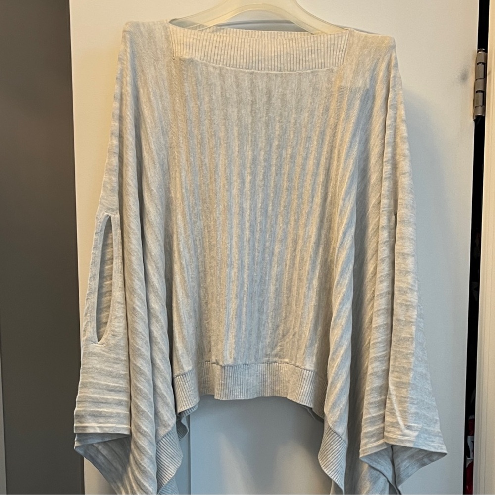 Lululemon Athletica Heather Gray Knit Poncho